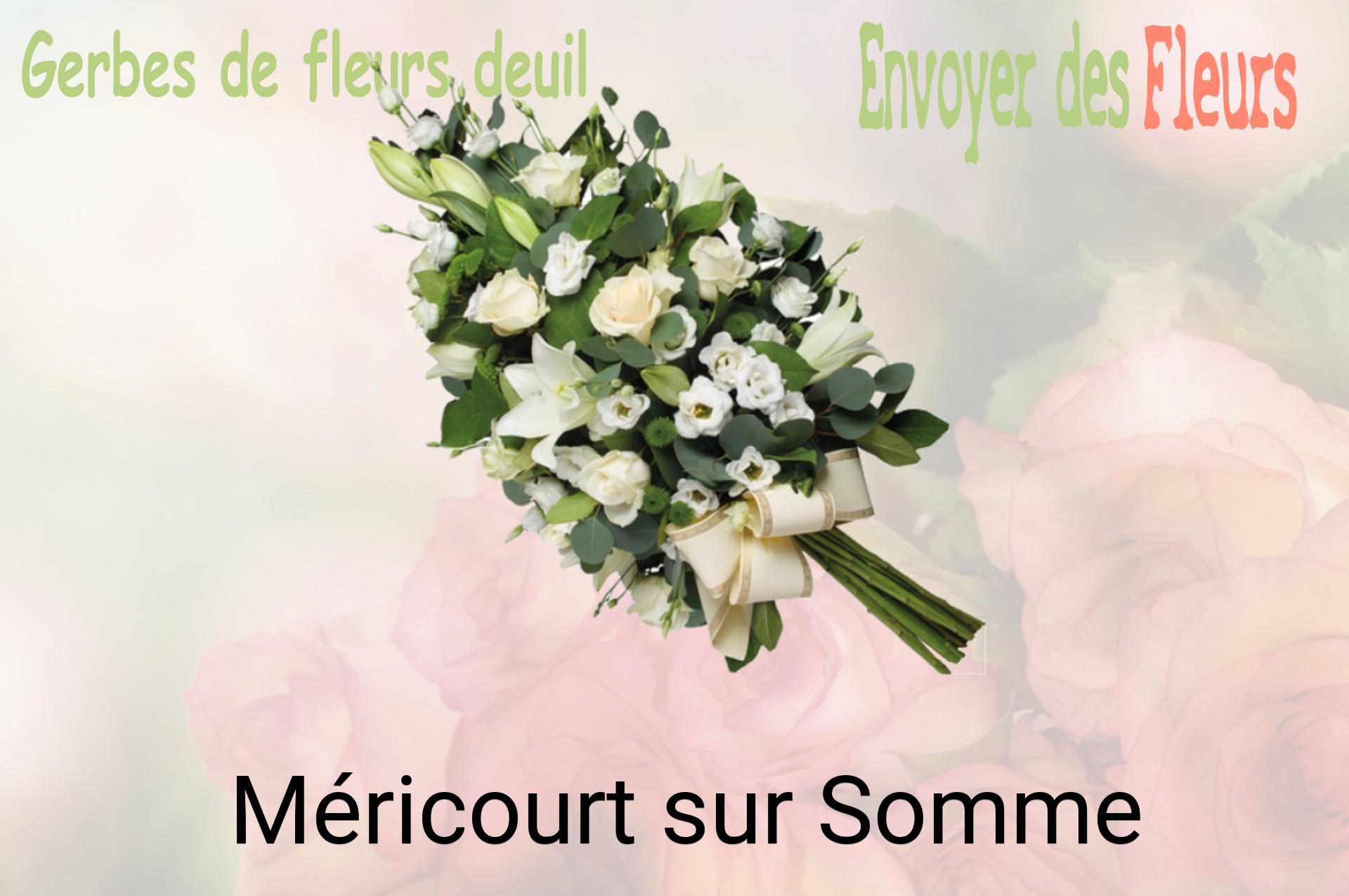 Gerbe de fleurs de deuil livrée à Méricourt-sur-Somme